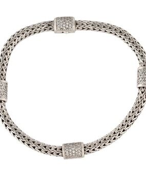 John Hardy Diamond Station Icon Bracelet